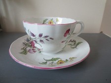 Spode Marlborough Sprays breakfast cup and saucer.