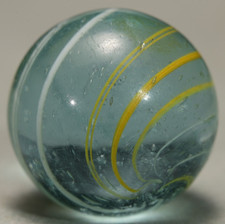 Banded Transparent Teal &