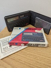 Seiko Instruments SII Electronic French English Translator Vintage Seiko TR-2300