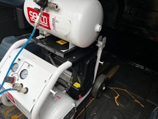 Senco air compressor AC32024 low noise oil freecomplete header tank and trolley 