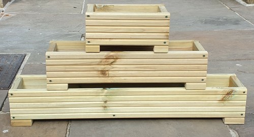 Long wooden decking - long,
