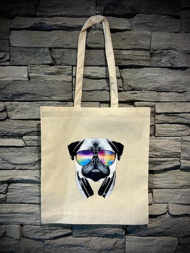 Pug tote bag - pug,