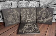 Star Wars Slate Coaster Set Gift idea Collection Home Decore Kitchenware Drinks 