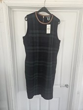 checked plaid wool-blend twill