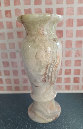 Vintage onyx vase inch - onyx, 6