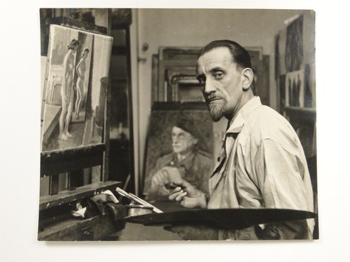 Artist painter studio with - in,