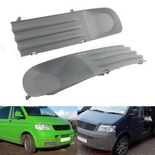 For VW Transporter T5 03-09 Front Bumper Fog Light Cover Grill Trim Left & Right