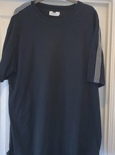 Men’s Top man Black T-shirt With White Detail Size XXL