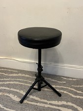 Black Drum Stool For Drum Kit With Adjustable Height