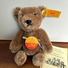 Steiff Original Teddy Miniature Bear 10cm Caramel 030109 Vintage 1984 VGC