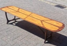1950s Long Tom Marquetry coffee table by Everest for Heals