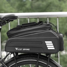 WEST BIKING Electric Bike Bicycle Battery Pannier Rack Pack Carrier Trunk Bag
