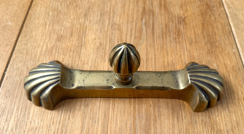 Antique brass fire iron - brass,