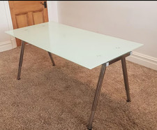 Ikea Galant glass desk