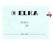 ELKA 20 Service Manual repair