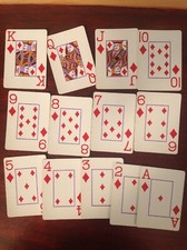 Vintage Bicycle brand USA, Jumbo Index playing cards. Big letters, Large Print