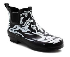 Womens Ankle High Wellies Slip On Elastic Ladies Festival Chelsea Rain Boot Shoe