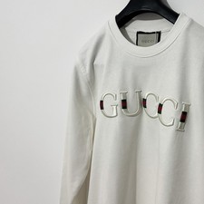 Gucci White Sweatshirt Logo