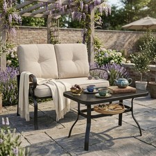 Garden Loveseat Set Cushioned