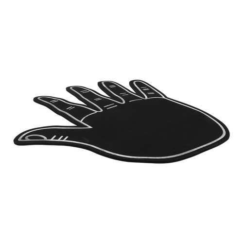 Black eva foam fingers - foam, for