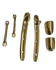 CART FITTINGS 6 PIECE WHITE METAL OR BRASS DRIVING CARRIAGE *FREE POSTAGE*