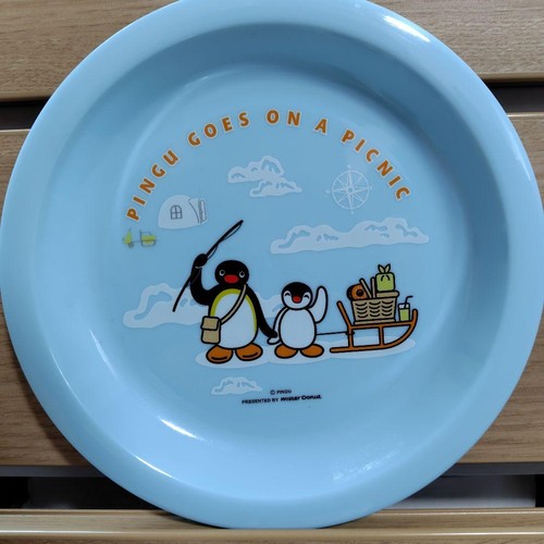Pingu plates light blue - pingu,