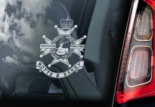 Sherwood foresters car sticker - foresters,