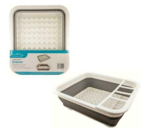 White grey collapsible - white, drainer