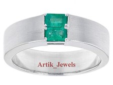Lab Created Emerald With 14K
