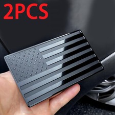 2x American US Flag Metal