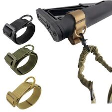 Heavy Duty Tactical Stock Sling Adapter - D Ring for Rifle & Shotgun Adjustable
