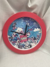 Vintage Lego Clock Red 1994 Pirate Castle Theme 
