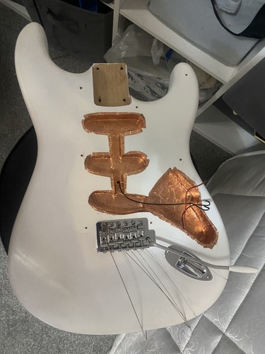 Matte white stratocaster - matte, body