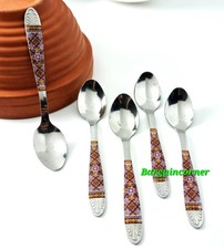 Tea Coffee Spoons (T9) Small Tea Tasting Spoons Teaspoon Stainless Steel 10cm