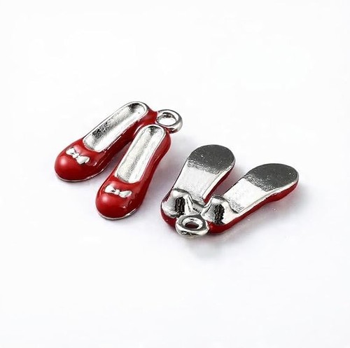 Red enamel dorothy style - red,