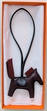 Hermes Rodeo leather bag charm