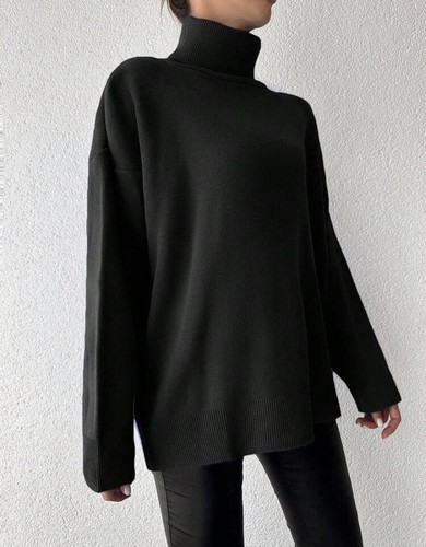 Women black knit - black,
