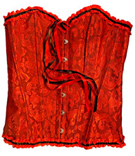 Lace Up Basque Sexy Overbust