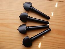 VIOLIN PEGS HILL STYLE, EBONY, FULL SIZE 4/4, 4 PIECES, PROF. QUALITY UK SELLER!