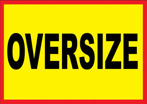 Oversize vehicle external - oversize,