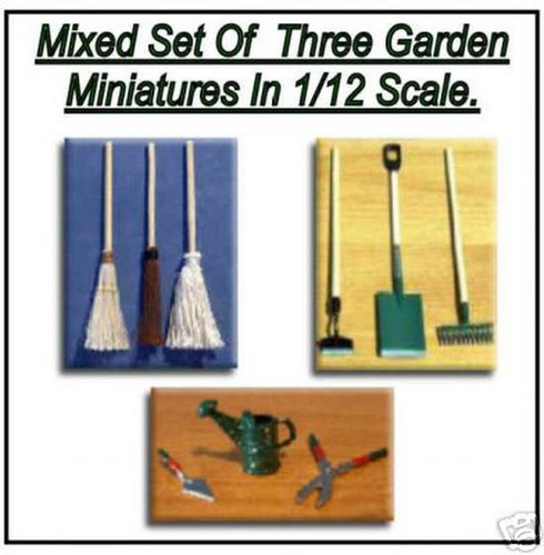 Dolls house miniature mix - 1/12,