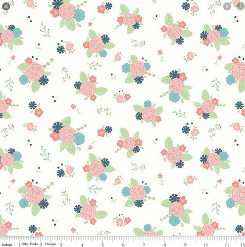 Riley blake fairy - fairy, floral