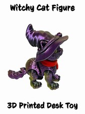 Witchy Cat Figure 2 3D Printed