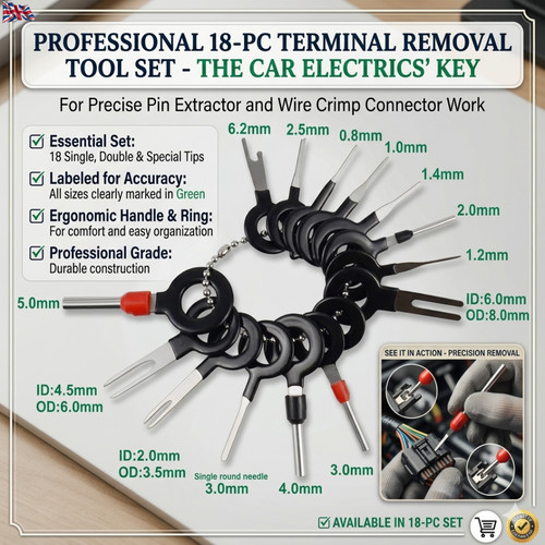 Car terminal removal tool pin - car,