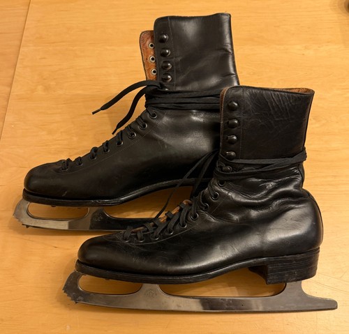 Black leather skates size uk - skates,