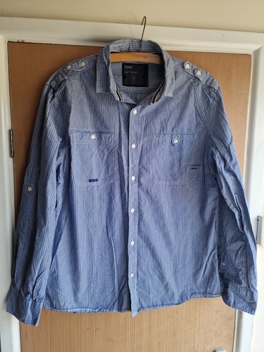Mens blue and white - blue, striped