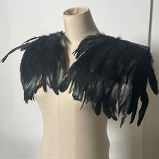 Feather Cape Shawl Cape Stole