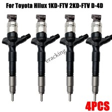4PCS Diesel Fuel Injector For TOYOTA Hilux 1KD/2KD-FTV 295050-0180 23670-0L090