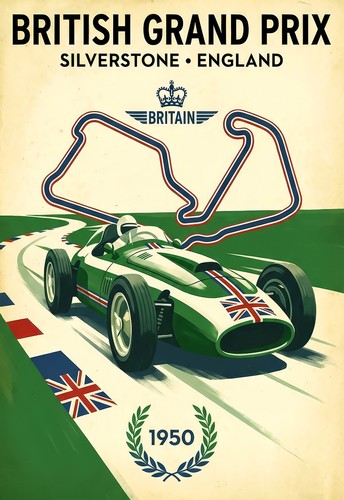 Vintage british grand prix - british,