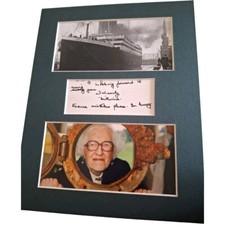 TITANIC "MILLVENA DEAN" MATTED ,SIGNED ,MOUNTED PRESENTATION. DISPLAY ,10"x8"